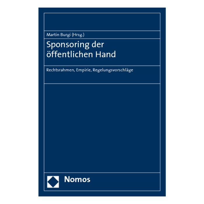 Sponsoring der öffentlichen Hand Sponsoring der öffentlichen Hand