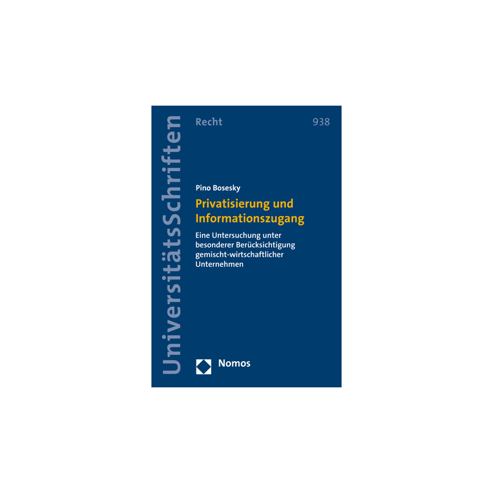 Privatisierung und Informationszugang Privatisierung und Informationszugang