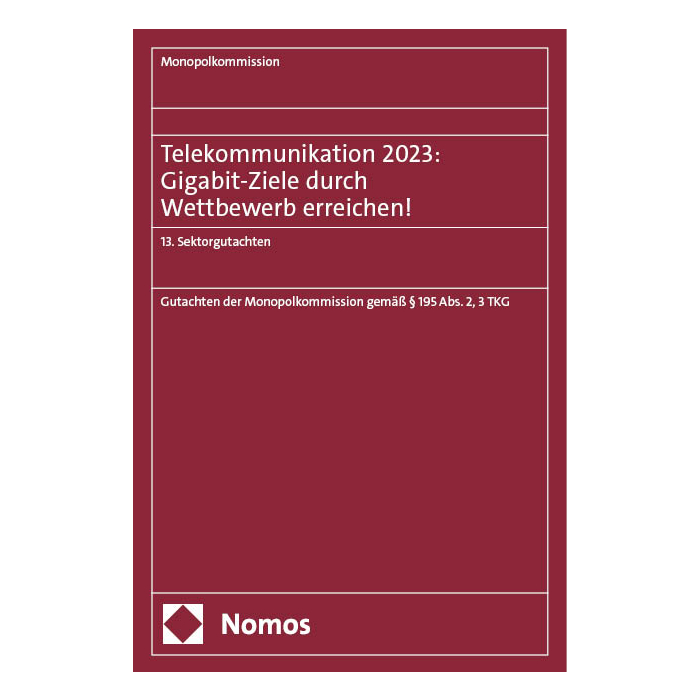 Telekommunikation 2023: Gigabit-Ziele durch Wettbewerb erreichen! Telekommunikation 2023: Gigabit-Ziele durch Wettbewerb erreichen!