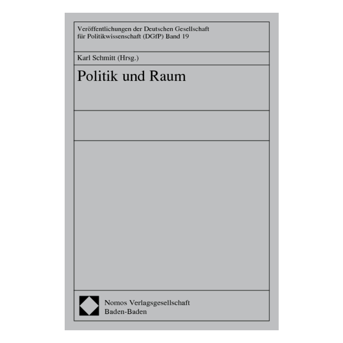 Politik und Raum Politik und Raum