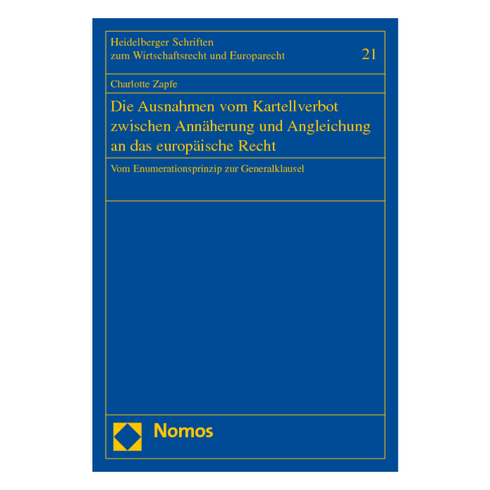 Die Ausnahmen vom Kartellverbot zwischen Annäherung und Angleichung an das europäische Recht Die Ausnahmen vom Kartellverbot zwischen Annäherung und Angleichung an das europäische Recht