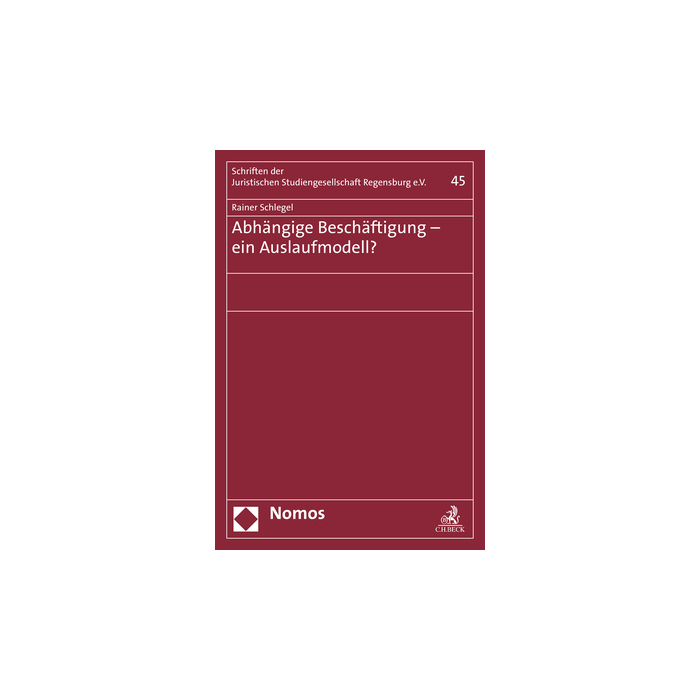 Abhängige Beschäftigung - ein Auslaufmodell? Abhängige Beschäftigung - ein Auslaufmodell?