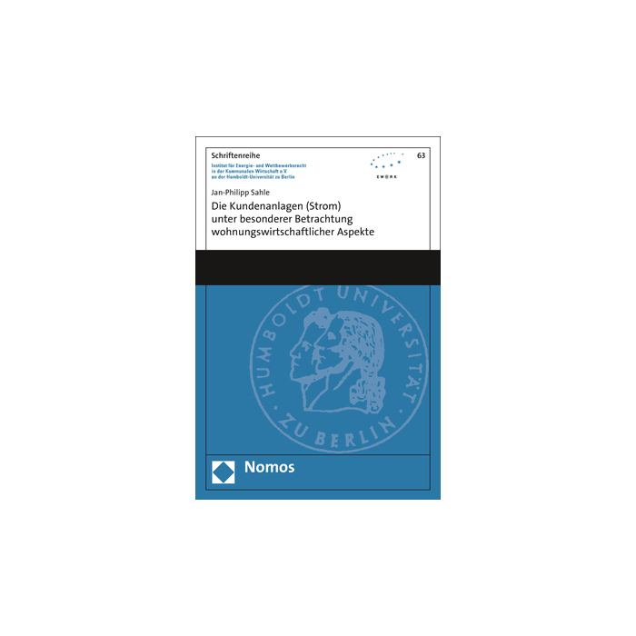 Die Kundenanlagen (Strom) unter besonderer Betrachtung wohnungswirtschaftlicher Aspekte Die Kundenanlagen (Strom) unter besonderer Betrachtung wohnungswirtschaftlicher Aspekte