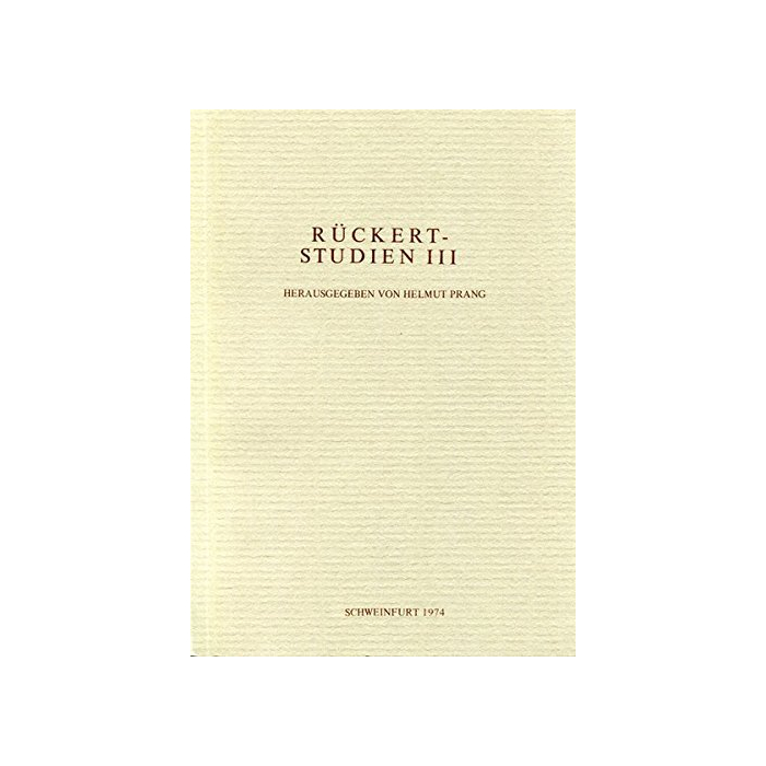 Jahrbuch der Rückert Gesellschaft Jahrbuch der Rückert Gesellschaft