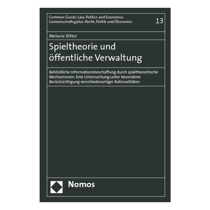 Spieltheorie und öffentliche Verwaltung Spieltheorie und öffentliche Verwaltung