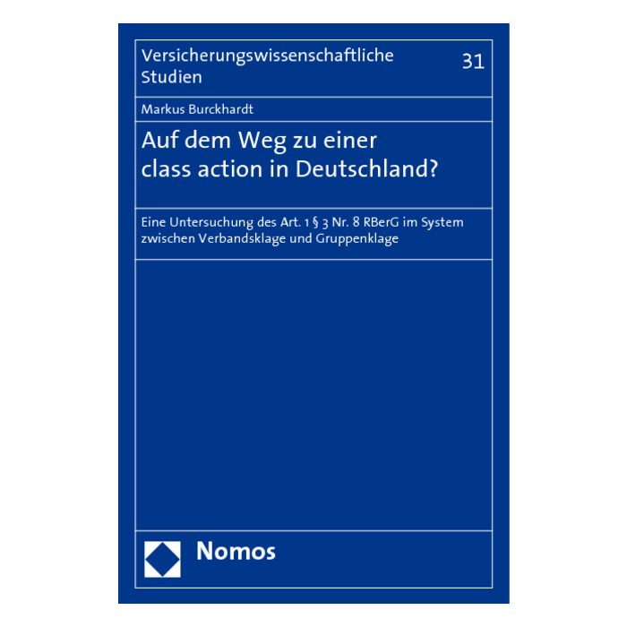 Auf dem Weg zu einer class action in Deutschland ? Auf dem Weg zu einer class action in Deutschland ?