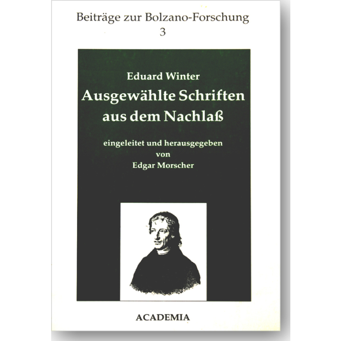 Eduard Winter: Ausgewählte Schriften aus dem Nachlaß Eduard Winter: Ausgewählte Schriften aus dem Nachlaß