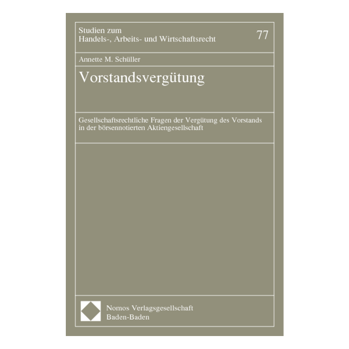 Vorstandsvergütung Vorstandsvergütung