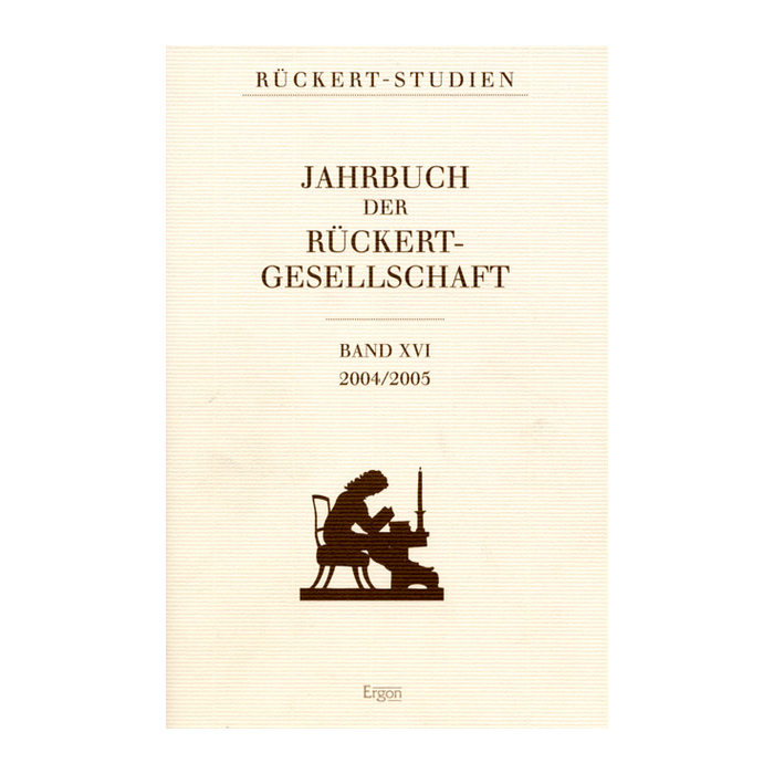Jahrbuch der Rückert Gesellschaft Jahrbuch der Rückert Gesellschaft