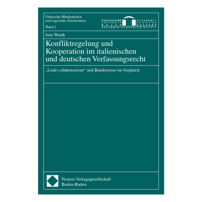 Konfliktregelung und Kooperation im italienischen und deutschen Verfassungsrecht Konfliktregelung und Kooperation im italienischen und deutschen Verfassungsrecht