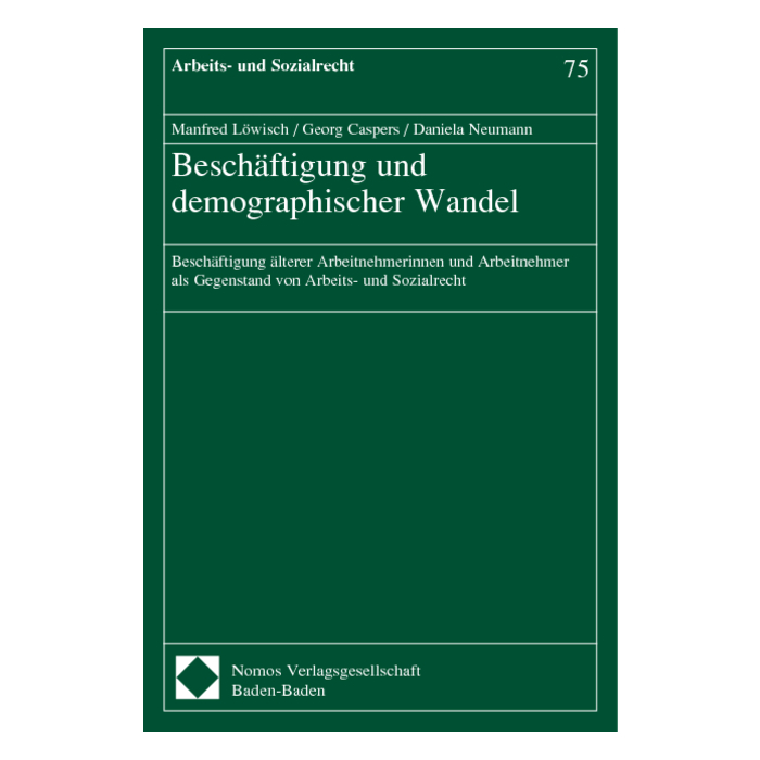 Beschäftigung und demographischer Wandel Beschäftigung und demographischer Wandel