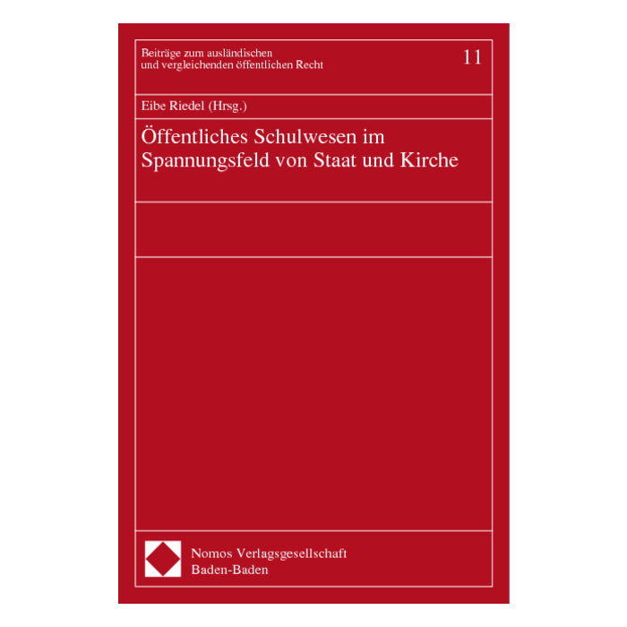 Öffentliches Schulwesen im Spannungsfeld von Staat und Kirche Öffentliches Schulwesen im Spannungsfeld von Staat und Kirche