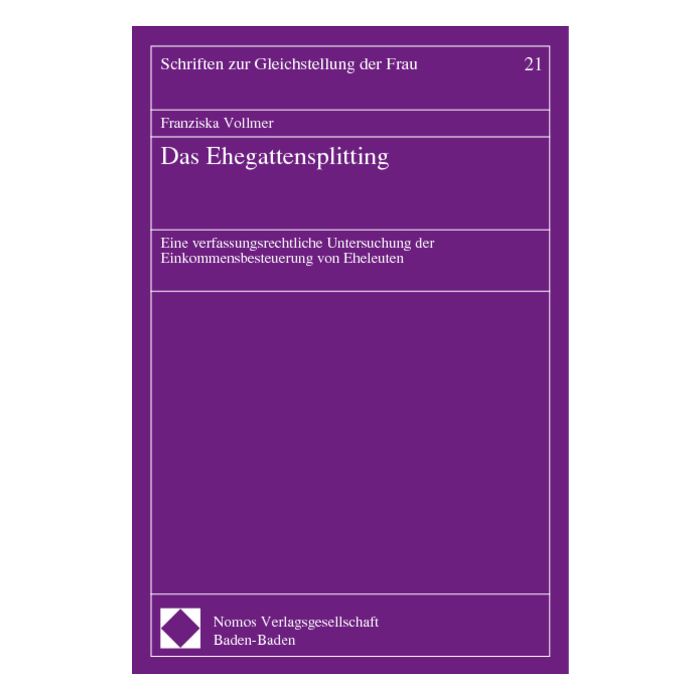 Das Ehegattensplitting Das Ehegattensplitting