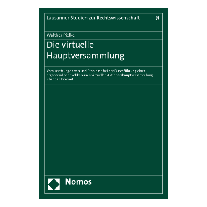 Die virtuelle Hauptversammlung Die virtuelle Hauptversammlung
