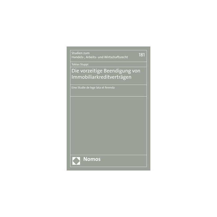 Die vorzeitige Beendigung von Immobiliarkreditverträgen Die vorzeitige Beendigung von Immobiliarkreditverträgen
