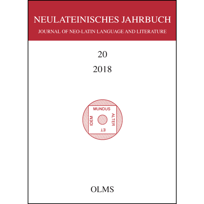 Neulateinisches Jahrbuch Neulateinisches Jahrbuch