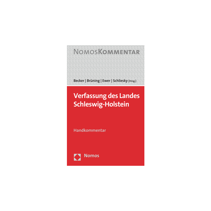 Verfassung des Landes Schleswig-Holstein Verfassung des Landes Schleswig-Holstein