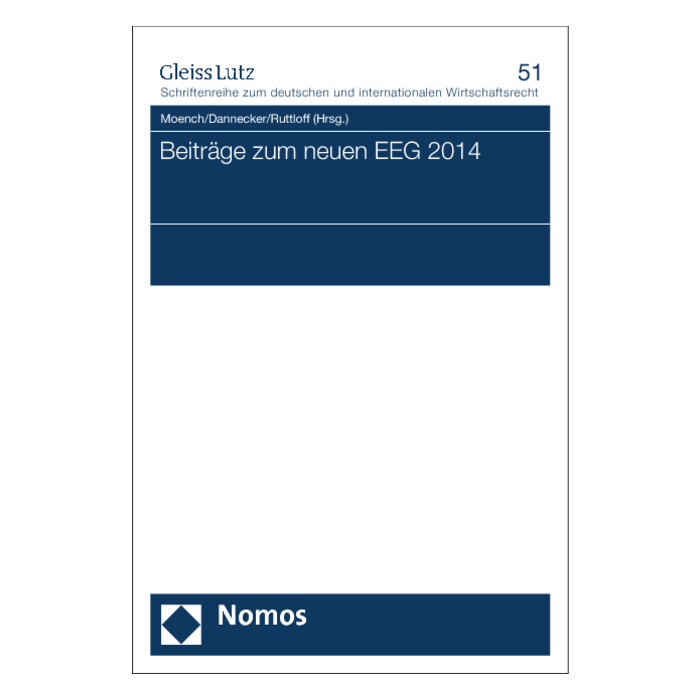 Beiträge zum neuen EEG 2014 Beiträge zum neuen EEG 2014