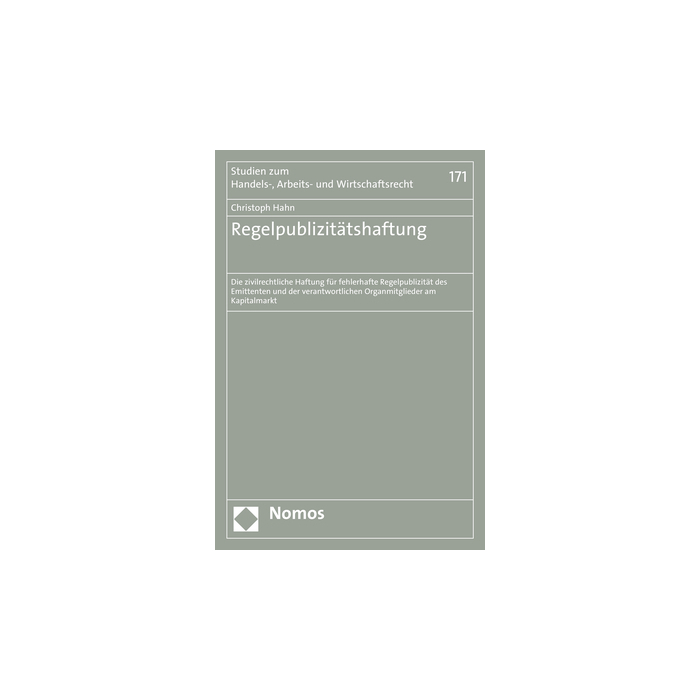 Regelpublizitätshaftung Regelpublizitätshaftung
