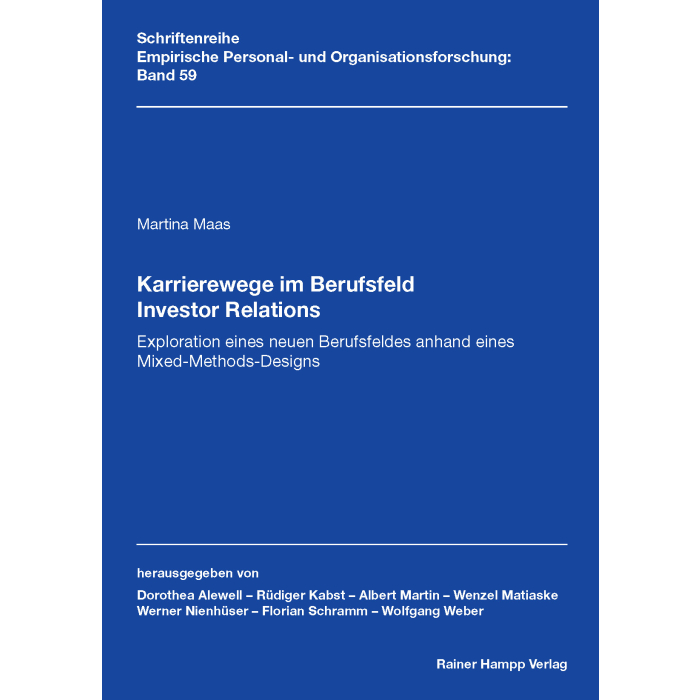 Karrierewege im Berufsfeld Investor Relations Karrierewege im Berufsfeld Investor Relations