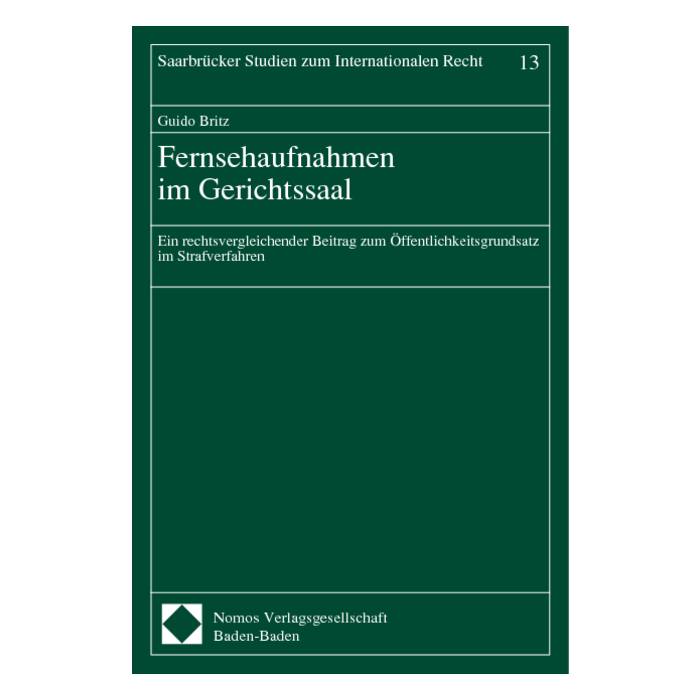 Fernsehaufnahmen im Gerichtssaal Fernsehaufnahmen im Gerichtssaal