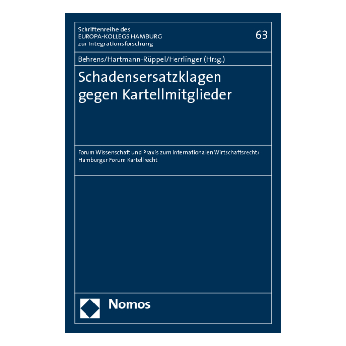 Schadensersatzklagen gegen Kartellmitglieder Schadensersatzklagen gegen Kartellmitglieder