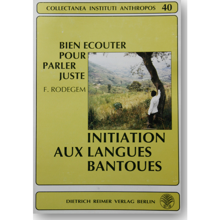 Initiation aux langues bantoues Initiation aux langues bantoues