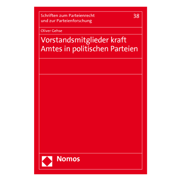 Vorstandsmitglieder kraft Amtes in politischen Parteien Vorstandsmitglieder kraft Amtes in politischen Parteien