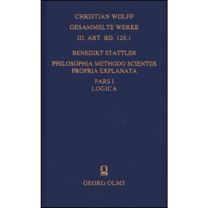 Philosophia methodo scientiis propria explanata Philosophia methodo scientiis propria explanata