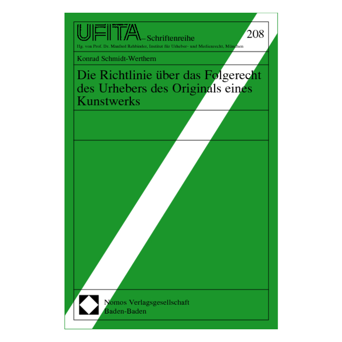 Die Richtlinie über das Folgerecht des Urhebers des Originals eines Kunstwerks Die Richtlinie über das Folgerecht des Urhebers des Originals eines Kunstwerks