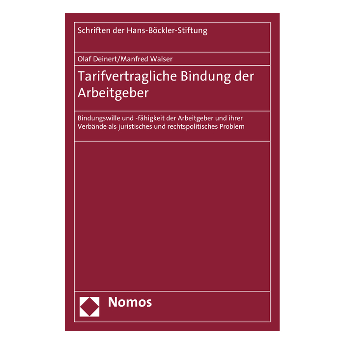 Tarifvertragliche Bindung der Arbeitgeber Tarifvertragliche Bindung der Arbeitgeber