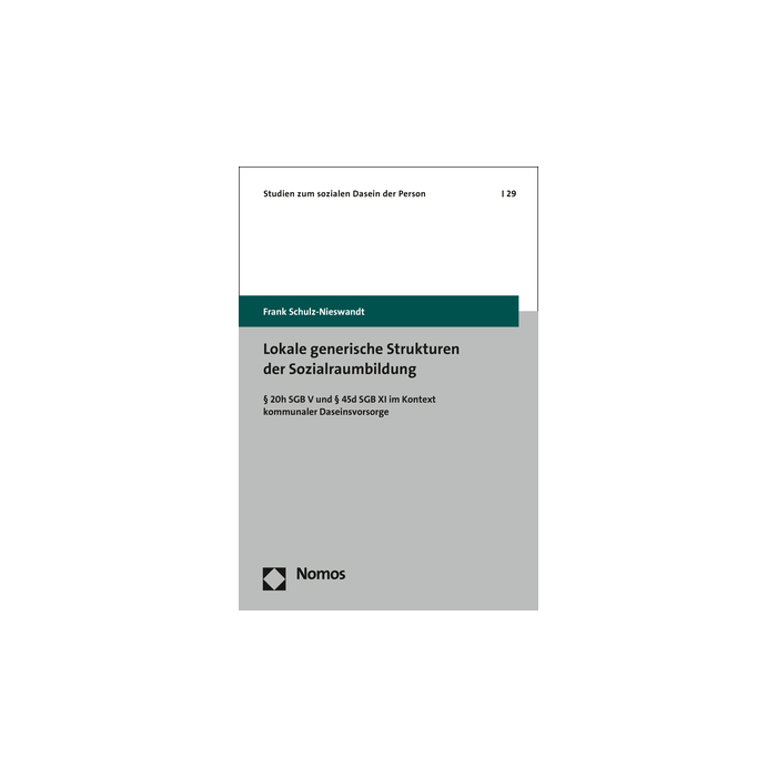 Lokale generische Strukturen der Sozialraumbildung Lokale generische Strukturen der Sozialraumbildung