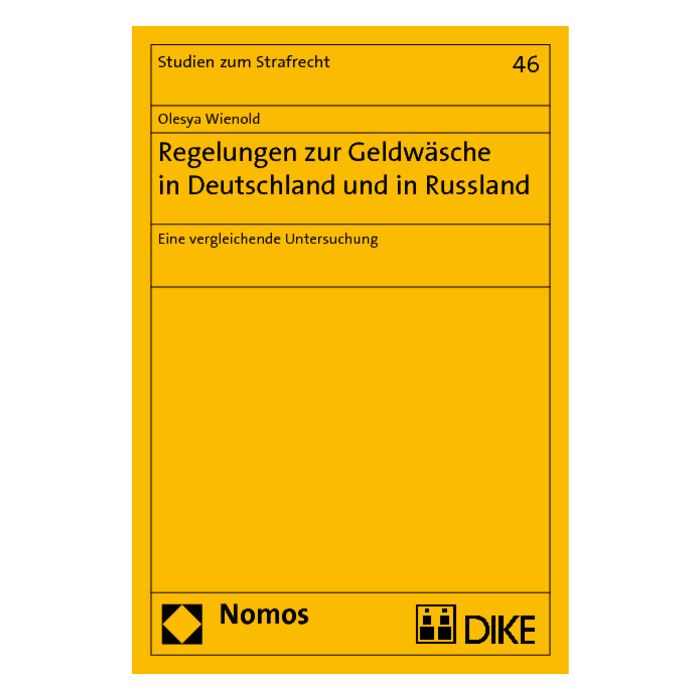 Regelungen zur Geldwäsche in Deutschland und in Russland Regelungen zur Geldwäsche in Deutschland und in Russland