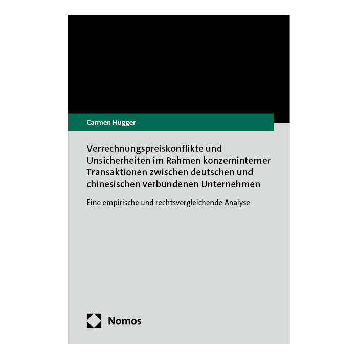 Verrechnungspreiskonflikte und Unsicherheiten im Rahmen konzerninterner Transaktionen zwischen deutschen und chinesischen verbundenen Unternehmen Verrechnungspreiskonflikte und Unsicherheiten im Rahmen konzerninterner Transaktionen zwischen deutschen und chinesischen verbundenen Unternehmen