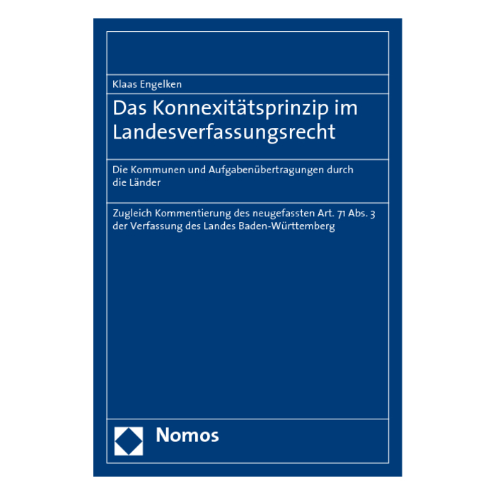 Das Konnexitätsprinzip im Landesverfassungsrecht Das Konnexitätsprinzip im Landesverfassungsrecht