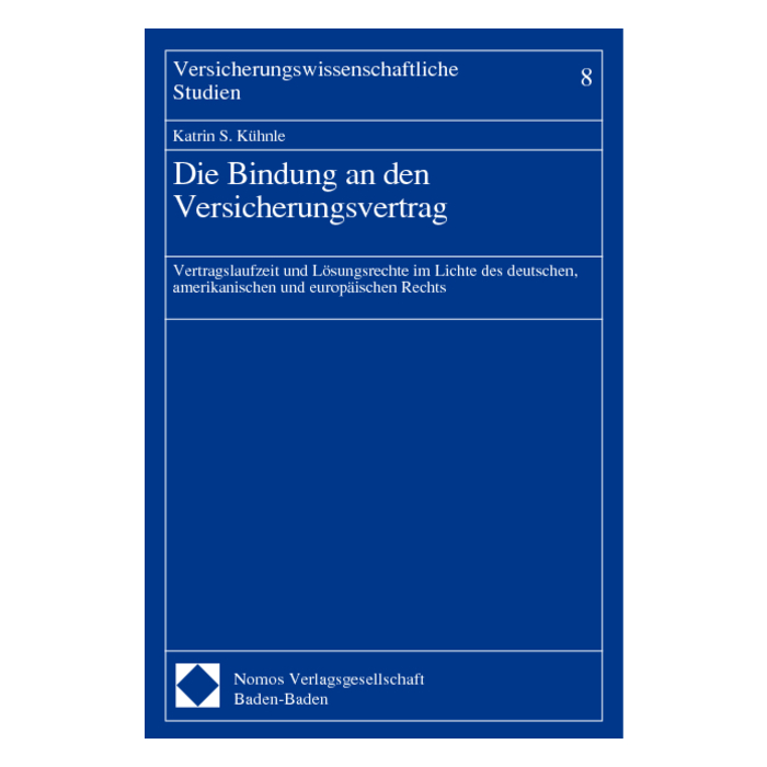 Die Bindung an den Versicherungsvertrag Die Bindung an den Versicherungsvertrag