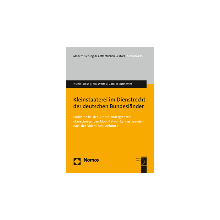 Kleinstaaterei im Dienstrecht der deutschen Bundesländer Kleinstaaterei im Dienstrecht der deutschen Bundesländer