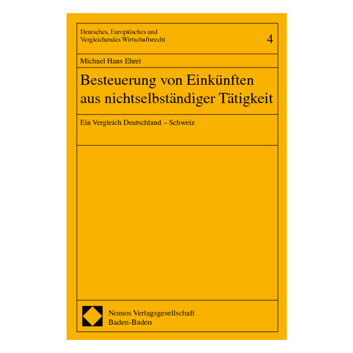 Besteuerung von Einkünften aus nichtselbständiger Tätigkeit Besteuerung von Einkünften aus nichtselbständiger Tätigkeit