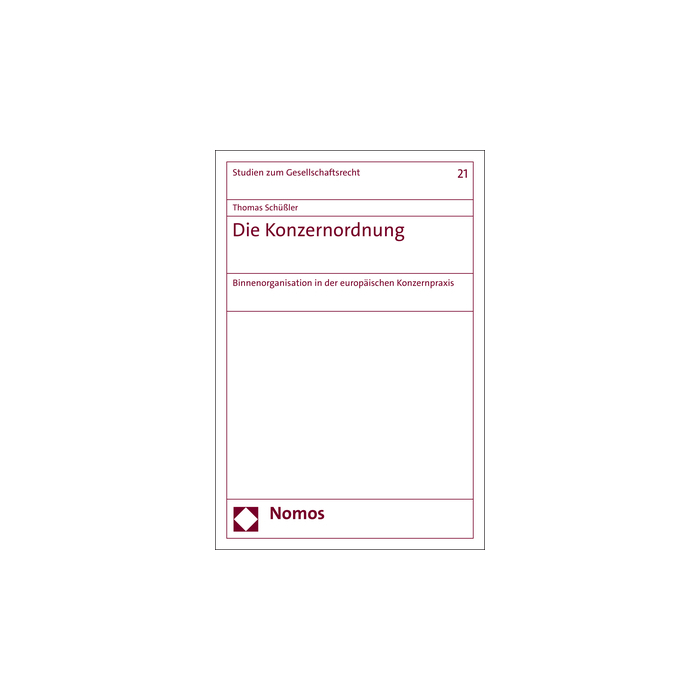 Die Konzernordnung Die Konzernordnung