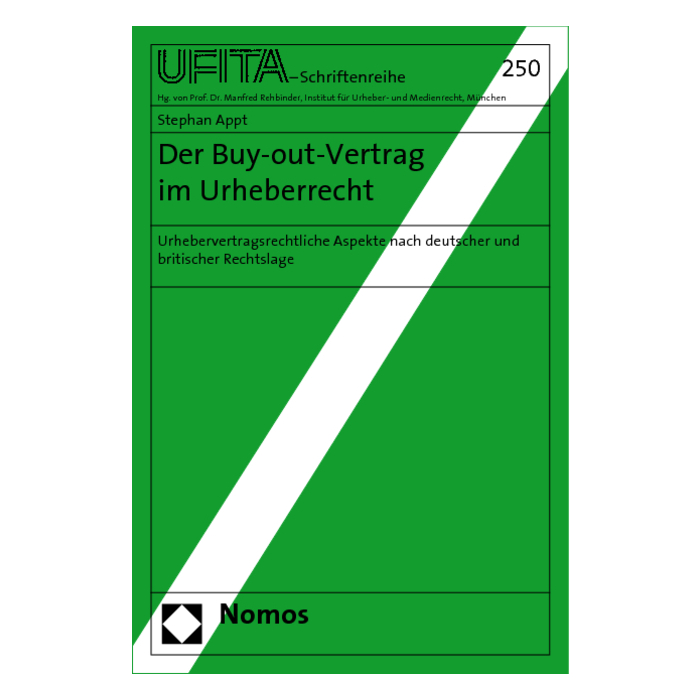 Der Buy-out-Vertrag im Urheberrecht Der Buy-out-Vertrag im Urheberrecht