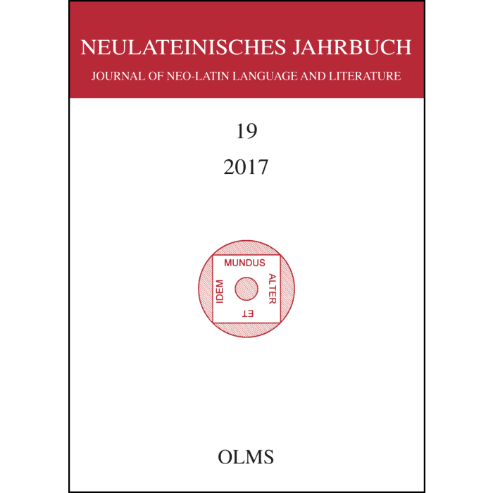 Neulateinisches Jahrbuch Neulateinisches Jahrbuch