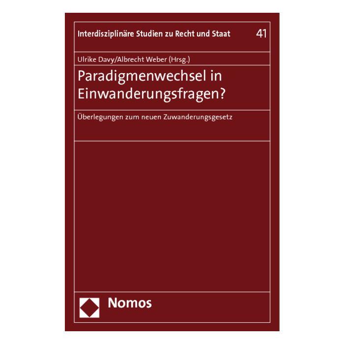 Paradigmenwechsel in Einwanderungsfragen? Paradigmenwechsel in Einwanderungsfragen?