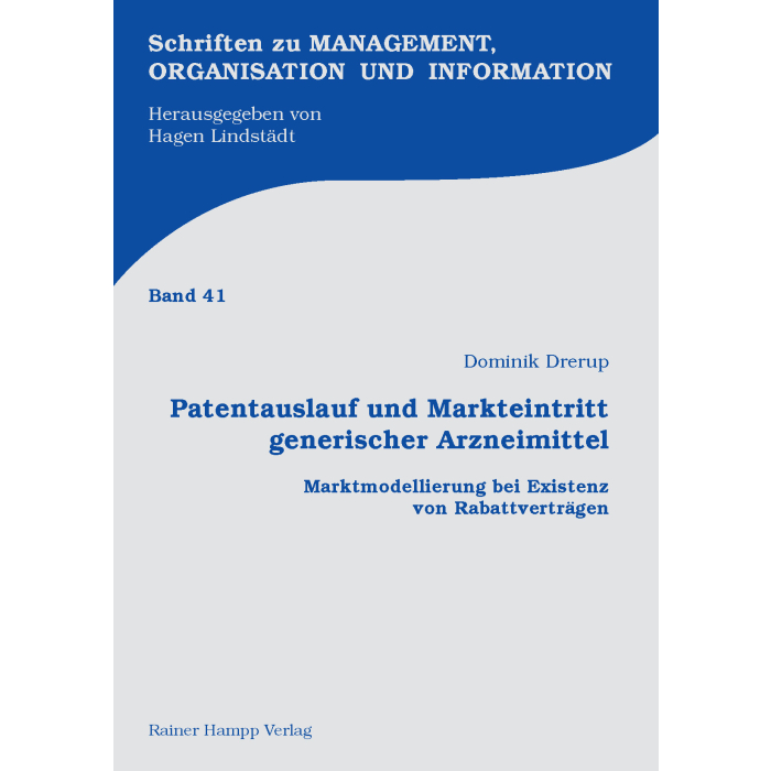 Patentauslauf und Markteintritt generischer Arzneimittel Patentauslauf und Markteintritt generischer Arzneimittel