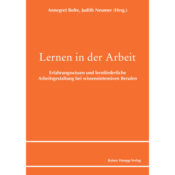 Lernen in der Arbeit Lernen in der Arbeit