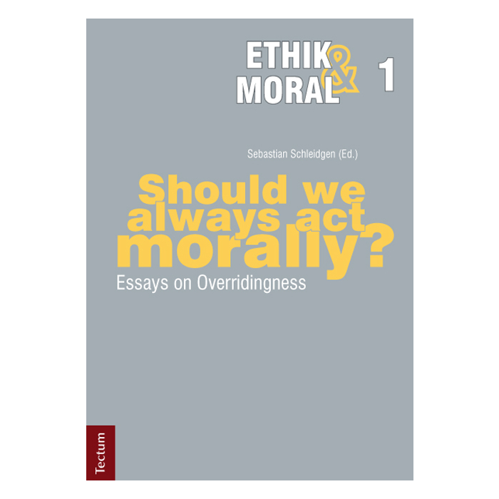 Should we always act morally? Should we always act morally?