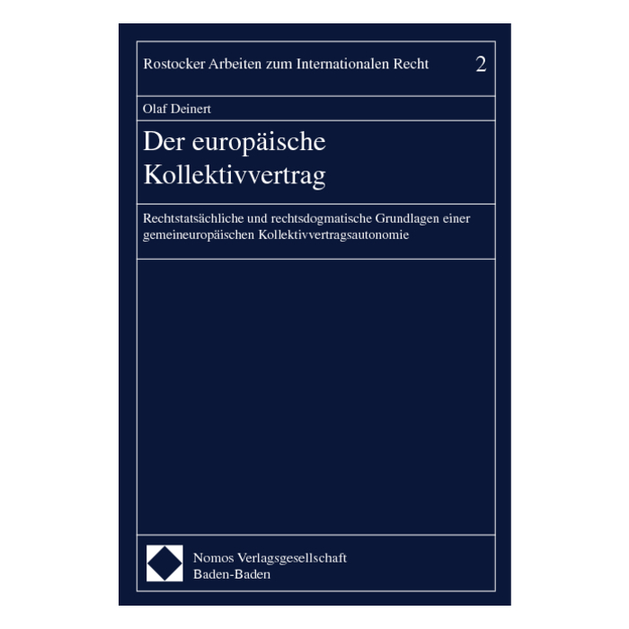 Der europäische Kollektivvertrag Der europäische Kollektivvertrag