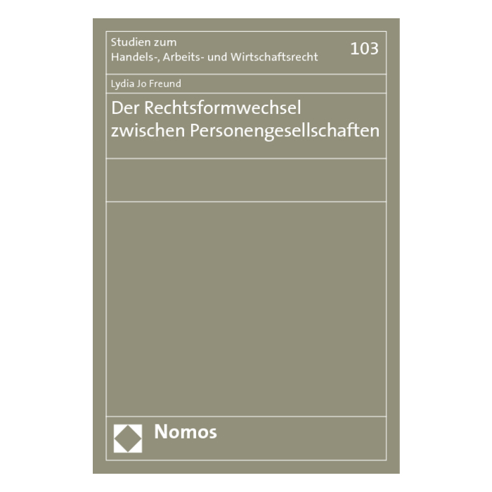 Der Rechtsformwechsel zwischen Personengesellschaften Der Rechtsformwechsel zwischen Personengesellschaften