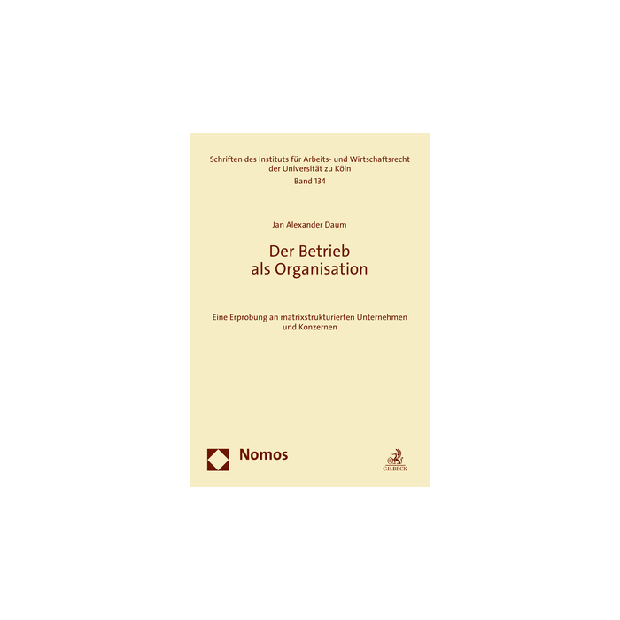 Der Betrieb als Organisation