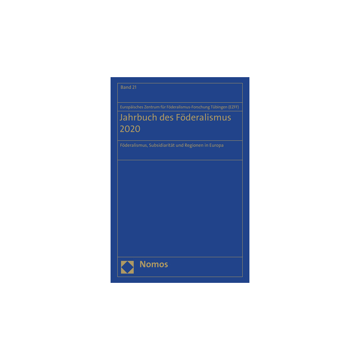 Jahrbuch des Föderalismus 2020 Jahrbuch des Föderalismus 2020