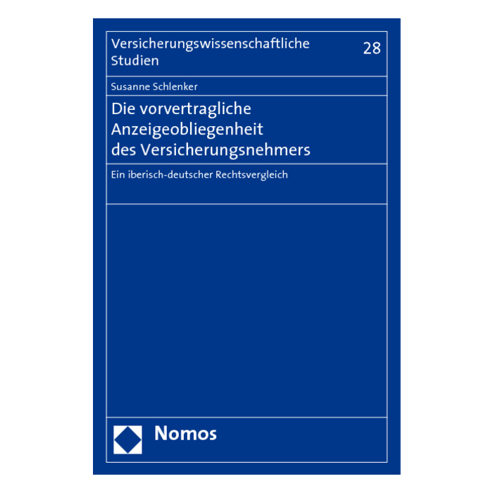 Die vorvertragliche Anzeigeobliegenheit des Versicherungsnehmers Die vorvertragliche Anzeigeobliegenheit des Versicherungsnehmers